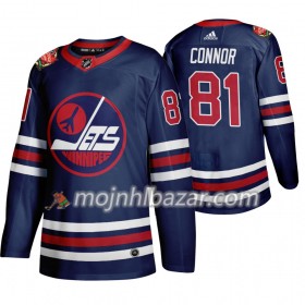 Dresovi Winnipeg Jets Kyle Connor 81 Adidas 2019 Heritage Classic Navy Authentic - Muške
